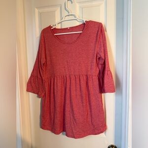 Women's Pink Maternity Top